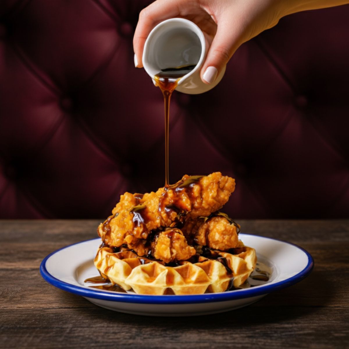 Chicken waffles 3