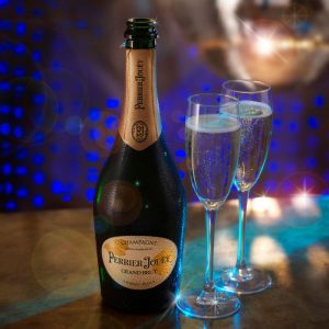 Celebrating with Champagne at Circe's Waterloo