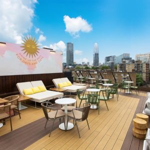 Cloud 9 area at Circe's Rooftop waterloo available for private hire and corporate events.